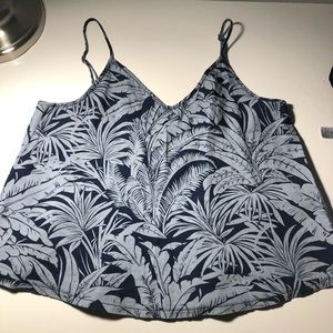 Floral Dark Blue Camisole